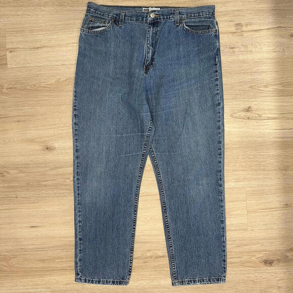 Faded Glory High Waisted Mom Jean Stonewashed Size 16 Petite Made in USA Taper - Picture 1 of 15
